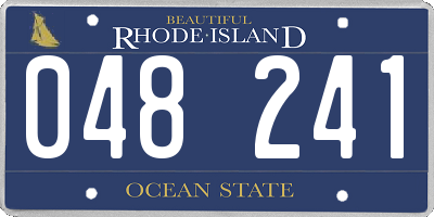 RI license plate 048241