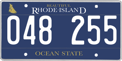 RI license plate 048255