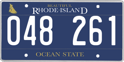RI license plate 048261