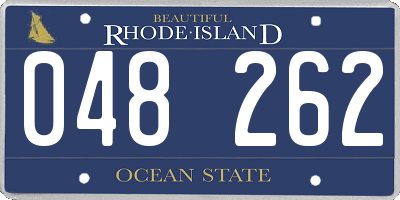 RI license plate 048262