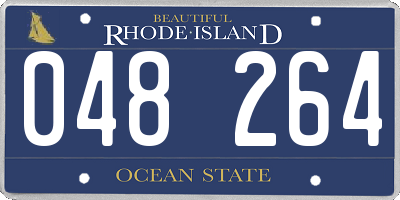 RI license plate 048264