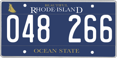 RI license plate 048266
