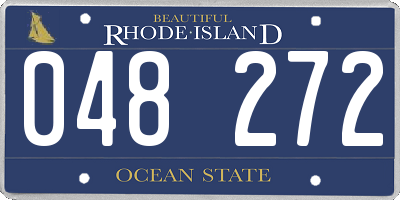 RI license plate 048272