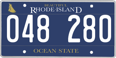 RI license plate 048280