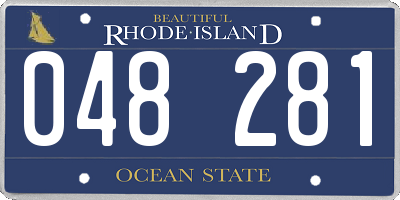 RI license plate 048281