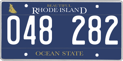 RI license plate 048282