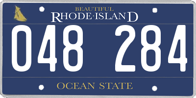 RI license plate 048284