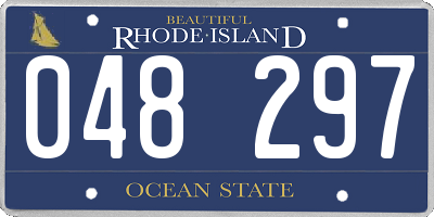 RI license plate 048297