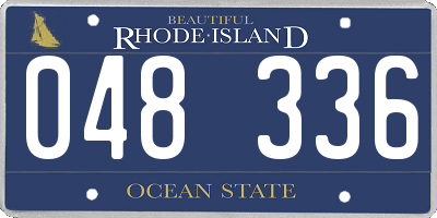 RI license plate 048336
