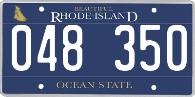 RI license plate 048350
