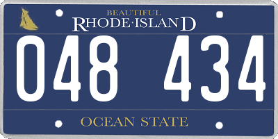 RI license plate 048434