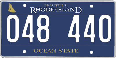 RI license plate 048440