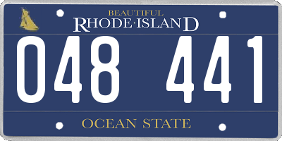 RI license plate 048441