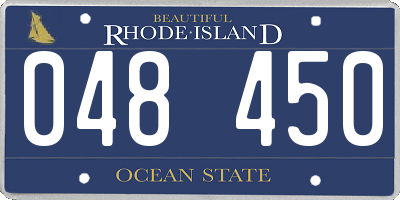 RI license plate 048450