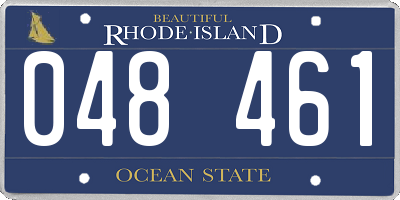 RI license plate 048461