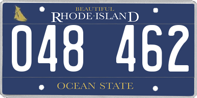 RI license plate 048462