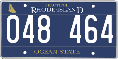 RI license plate 048464