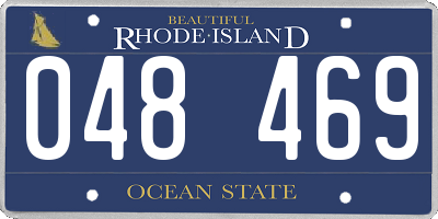 RI license plate 048469