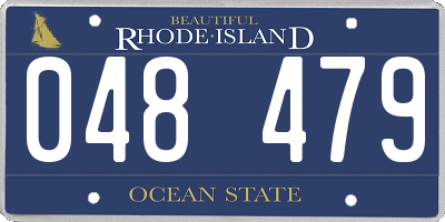 RI license plate 048479