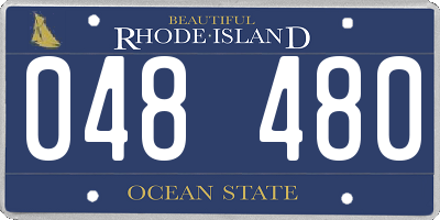 RI license plate 048480
