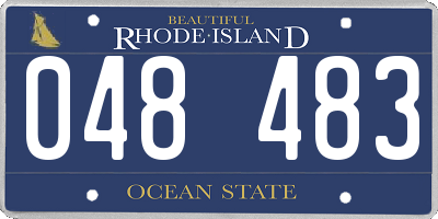RI license plate 048483