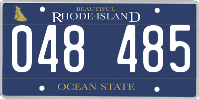 RI license plate 048485