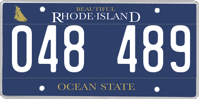 RI license plate 048489