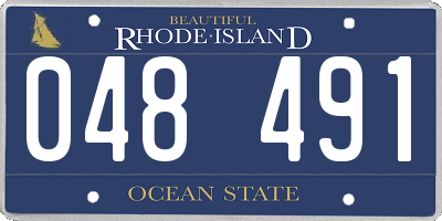 RI license plate 048491