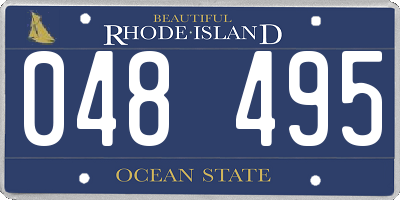RI license plate 048495
