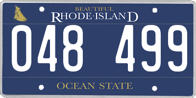 RI license plate 048499