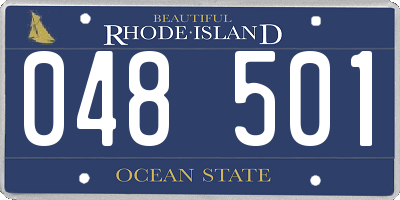 RI license plate 048501