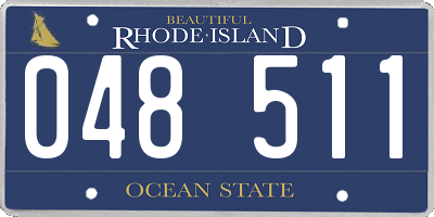 RI license plate 048511