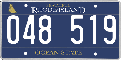 RI license plate 048519