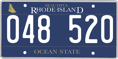 RI license plate 048520