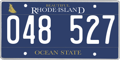 RI license plate 048527