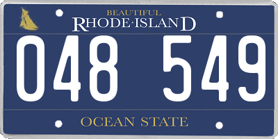 RI license plate 048549