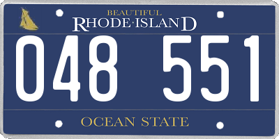 RI license plate 048551