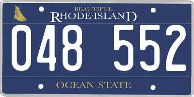 RI license plate 048552