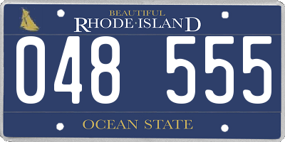 RI license plate 048555