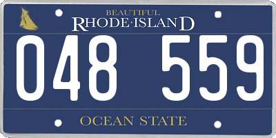 RI license plate 048559