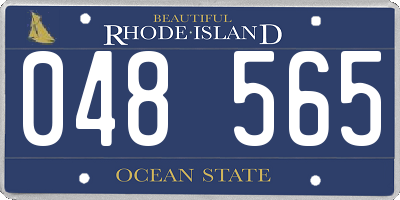 RI license plate 048565