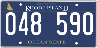 RI license plate 048590