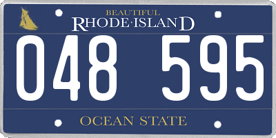 RI license plate 048595