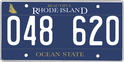 RI license plate 048620