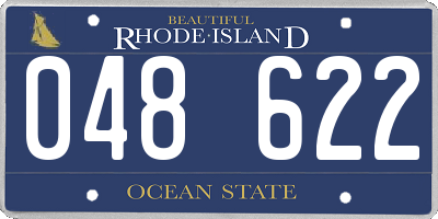RI license plate 048622