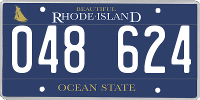 RI license plate 048624
