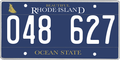RI license plate 048627
