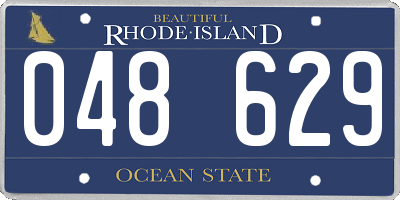 RI license plate 048629