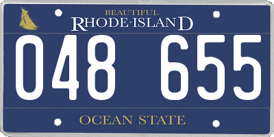 RI license plate 048655