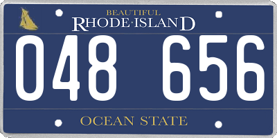 RI license plate 048656
